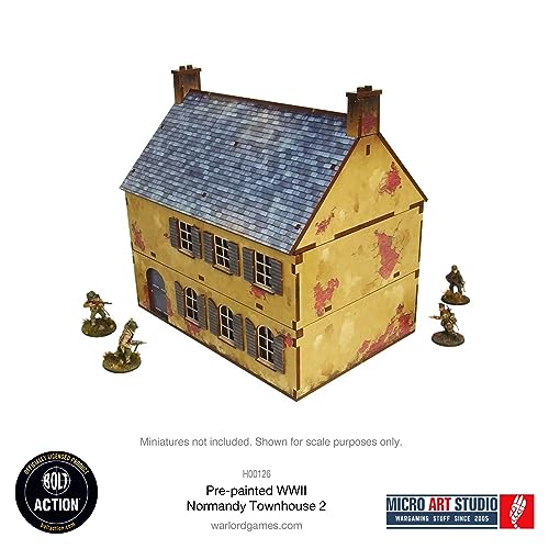 Micro Art Studio: WW2 Normandy Townhouse 2 HDF Prepainted Terrain