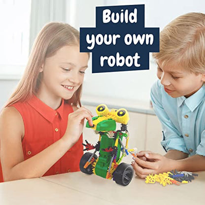 Science4you Robotics Rexbot - Robot Building Toy for Kids Age 8-14, Kit with 106 Pieces to Build Your Own Robot and Make it Move, Science Kit and STEM Toy for Kids 8+ Years Old - style: Rexbot