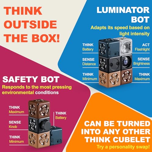 CUBELETS Modular Robotics Robot Blocks Minimum Robot Cube for Home Robotics STEM Kit - Ages 4+