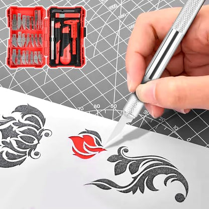 TOOLEAGUE 40Pcs Craft Knife Set, Precision Hobby Knife