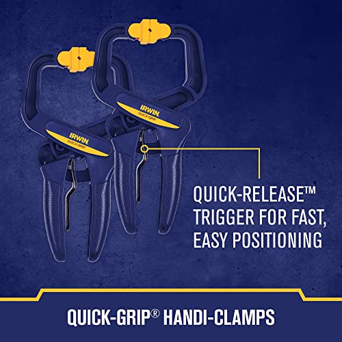 IRWIN QUICK-GRIP Clamps for Woodworking, Quick Release Triggers, 6 Inch, 8 Piece Set (IRHT83220) - style: 8 Pack