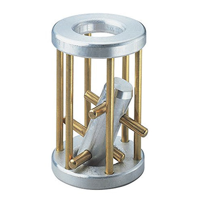 Bits and Pieces Metal Brain Teaser Puzzle - Torpedo Disentanglement Puzzle, 3D Assembly Puzzles for Adults - style: Torpedo