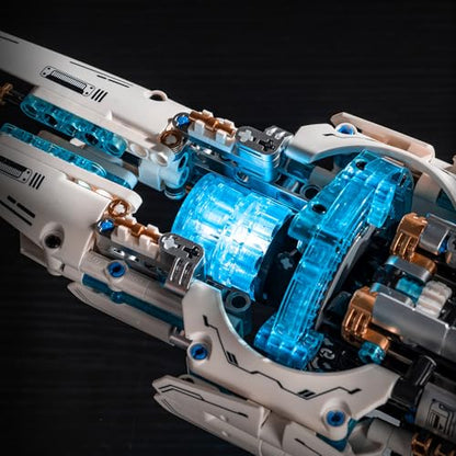 UNCLE BRICK Space Spaceship Building Blocks Set,with Lights and Power Motor,Interstellar Space Station,Space Exploration Toy,Creative Gift Idea for Adults and Space Fans,for Boys and Gril Age 8-12