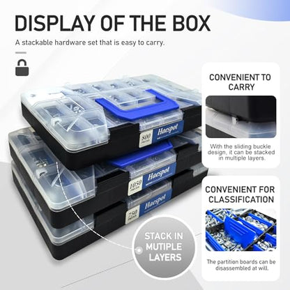 2600 Piece Bolt and Nut Hardware Assortment Kit