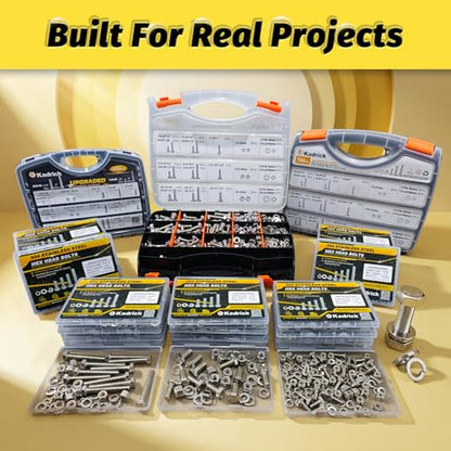 25 Sets 1/4-20x1-1/2 Bolt and Nut Set, Flat & Lock Washers Included,100PCS - size: 1/4-20x1-1/2" 25sets