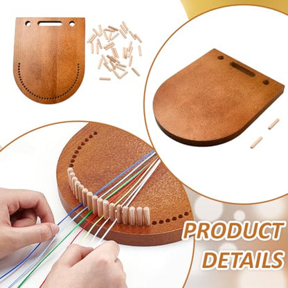 BENECREAT Wooden Bracelet Maker, Bracelet Making Kit for Multicord Knitting, Braiding Tool for Friendship Bracelet Making and DIY Jewelry, Wristband Crafts Making Tool Braiding Tool