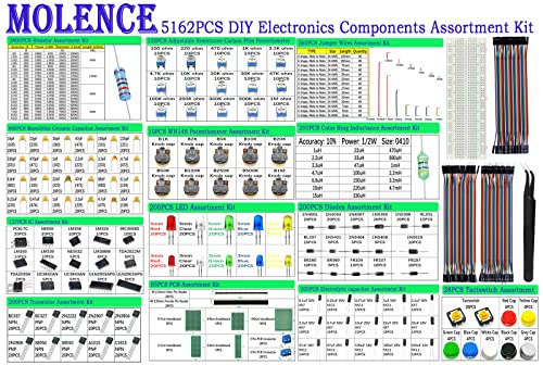 5162pcs DIY Electronics Components Kit Assortment