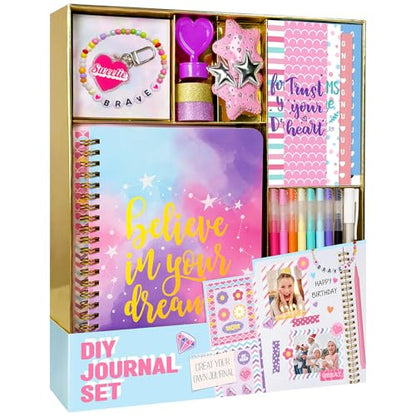 Nollh DlY Journal Kit for Girls Scrapbook Gifts for 8-12 Year Old Girl