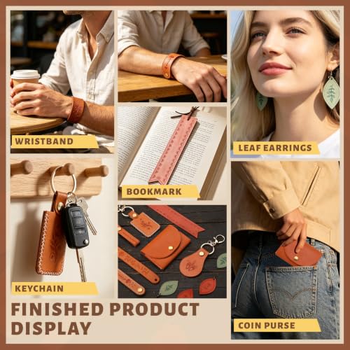 CBHGFEA Leather Crafting Kit, Leather Working Tools Supplies Tooling Kit - color: Style A
