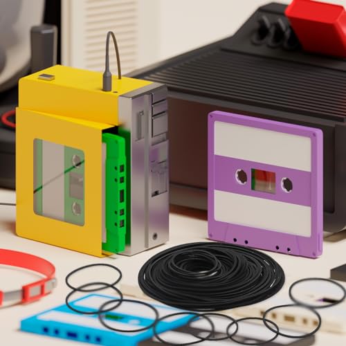 100 Pcs Recorder Rubber Belts Cassette Recorder Repair Maintenance Mix Flat Cassette Tape Machine Rubber Belts 40-135 mm Cassette Recorder Belts for DVD CD LD VCR Repeater Drives 1mm Width