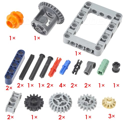 30Pcs Technic-Parts Kits Differential-Gear Set Gearbox Model Kit