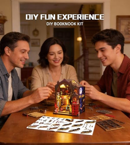 Spilay Book Nook Kit for Adults, Magic Alley DIY Miniature House Kit - color: Magic Alley