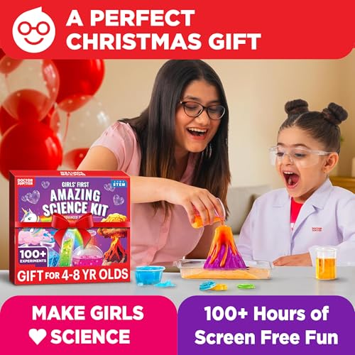 Doctor Jupiter Girls' First Amazing Science Experiments Kit for Ages 4+ - style: Girls' First Amazing Science Kit: 4+