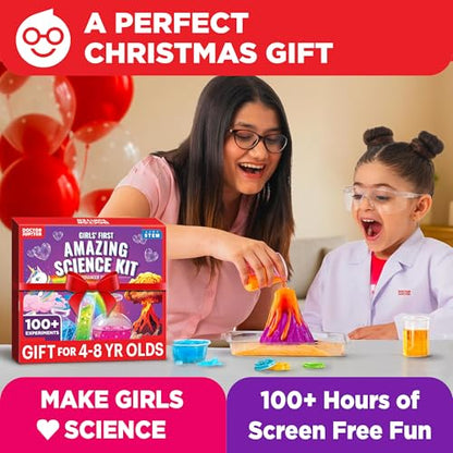 Doctor Jupiter Girls' First Amazing Science Experiments Kit for Ages 4+ - style: Girls' First Amazing Science Kit: 4+