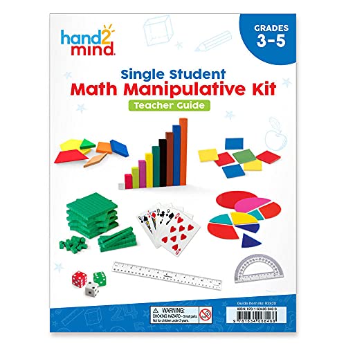 hand2mind Individual Student Manipulative Kit for Kids Ages 8-10, Individual Practice for Kids at Home Or Classroom, Easy to Follow Guide, Math Manipulative Supplies, Homeschool Supplies (Set of 4) - style: Set of 4