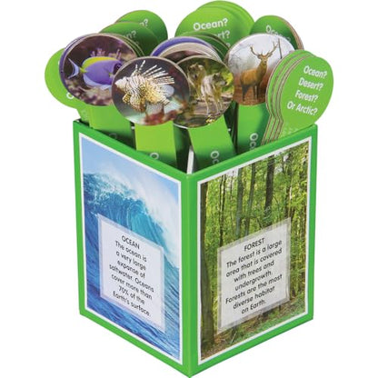Really Good Stuff Science Sorts Habitats - 40 Sticks with Sorting Box