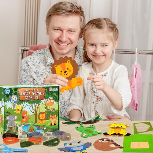 Garma Sewing Kits for Kids Animal Felt Craft Kit for Kids Ages 5-8 8-12 - style: Animal
