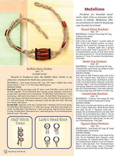 Hip Hemp with Beads: Easy & Awesome Knotted Jewelry with Hemp Cord (Design Originals) DIY Beaded Bracelets, Necklaces, Chokers, and Belts - Projects for Beginners and Creative Crafters