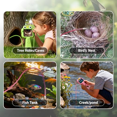 Kids Borescope Camera Toy with Light, STEM Snake Camera with 32GB SD Card