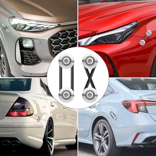 BFXM Universal Bumper Clips, Front Rear Bumper Quick Release Kit - color: Silver, size: 4set