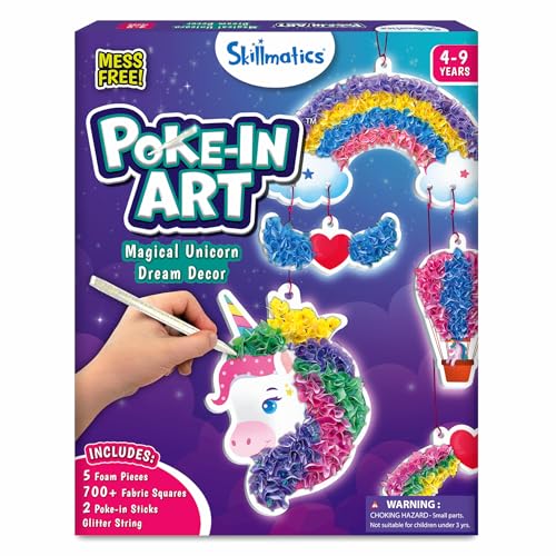Skillmatics Poke-in Art – Magical Unicorns, Wood Craft Kit, Gift for Kids - style: 4. Unicorn Dream Décor