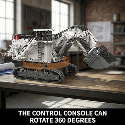 Mould King App Control Large Excavator Building Set for Adults, 3567 Pieces Mining Construction Vehicle Model with Motors, STEM Engineering Blocks Kit