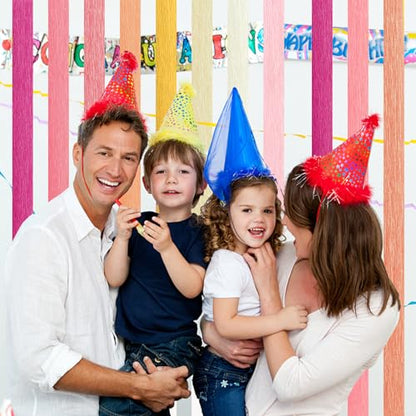 Crepe Paper Streamers 8 Rolls, 10 x 98Inch 8 Pink Colors - color: Pink