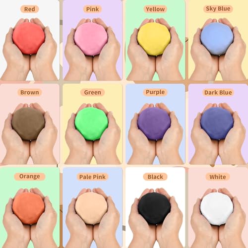 100g Brown/Earth Tone Air Dry Foam Clay for Kids & Adults - color: Brown
