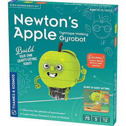 Thames & Kosmos Newton’s Apple: Tightrope-Walking Gyrobot | Build a Gravity-Defying Robot | Explore Forces & Motion, Physics of Gyroscopes | Ages 8+ w/Help; 12+ for Independent Play
