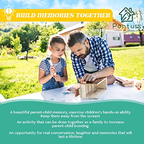 DIY Bird House Kits for Adults & Kids,DIY Woodcraft Building Projects for Kids and Adults,Bundles