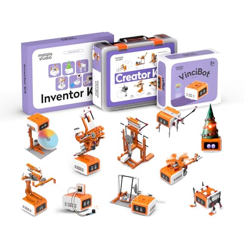 Vincibot Coding Robot with Creator Kit and Inventor Kit for Kids 8-12