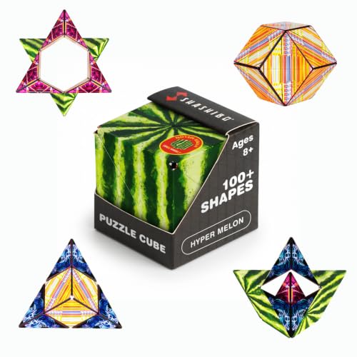 Shashibo DODECA Magnetic Puzzle Cube, Stress Relief Fidget Toy - color: Hyper Melon, size: DODECA