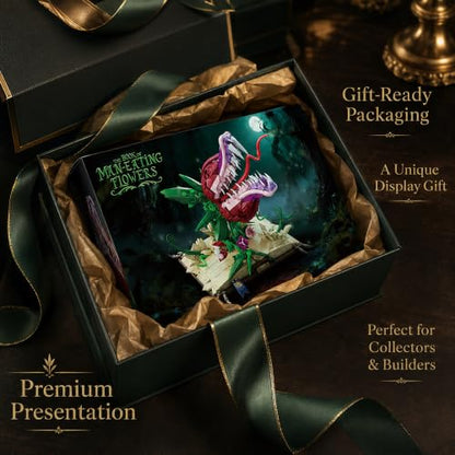Ancient Magic Book & Cannibal Flower Building Block Set - color: Magic Book