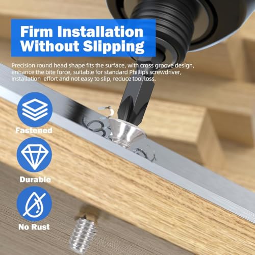 390PCS Machine Screw nut Bolt Combination kit, Phillips Flat Head Combination 304 Stainless Steel Bolt nut Flat Washer with Packaging， # 6 (3/8 inch, 1/2 inch, 5/8 inch, 3/4 inch) - size: 3.5 mm, style: Flat head machine screw