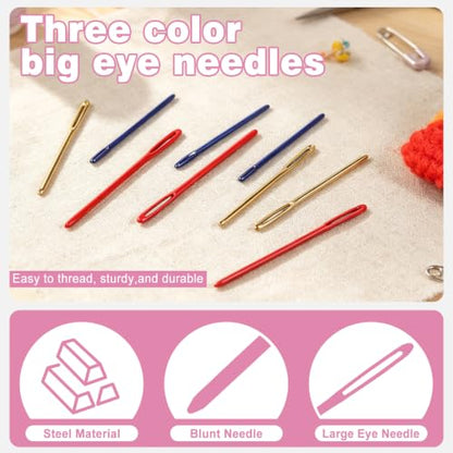 UzecPk 70PCS Yarn Needles, Darning Needles Big Eye Blunt Needles Kit - style: 70PCS