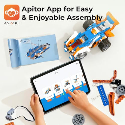 Apitor Robot Building Kit 12-in-1 Coding APP Remote STEM Toy 600 Blocks - style: Robot X