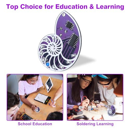 SMD Soldering Practice Kit, DIY LED Seashell Electronics Project