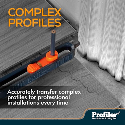 Profiler+ Multifunction Scribing Tool – Adaptable to Any Marker, Ultimate Precision Contour Scribe Tool for Accurate Woodworking, Cabinets, Flooring, and Carpentry