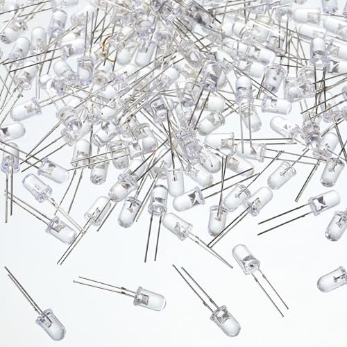 EBOOT 100 Pcs Clear Light Emitting Diodes Bulbs LED Lamp,5mm,Multicolor 01 - color: Rgb Multicolor Slow Blinking