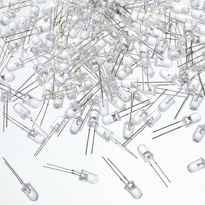 EBOOT 100 Pcs Clear Light Emitting Diodes Bulbs LED Lamp,5mm,Multicolor 01 - color: Rgb Multicolor Slow Blinking