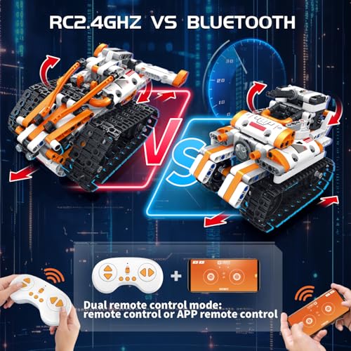 Coding Robot Building Kit for Kids, App Remote Control Compatible with Lego