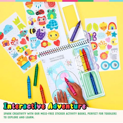 Bright Stripes Art on the Go Nature Theme Kids Travel Kit, Ages 3+ - color: Nature