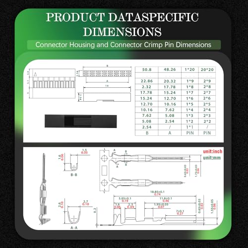 100 Sets / 200 Pieces for Dupont 2.54mm 1Pin Black Male Connector - size: 1-Pin Male, style: Black-Single Row