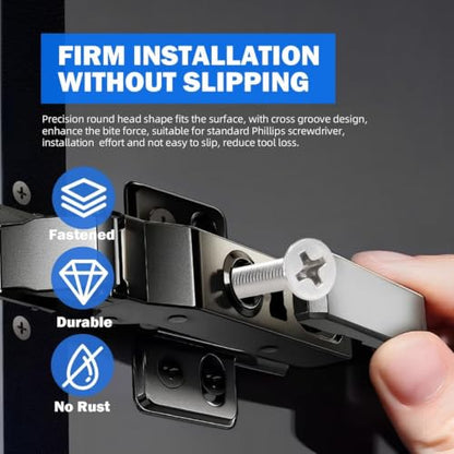 210PCS Machine Screw nut Bolt Combination kit, Phillips Flat Head Combination 304 Stainless Steel Bolt nut Flat Washer with Packaging， # 10 (3/8inch、5/8 inch、3/4 inch、 1 inch) - size: 4.8 mm, style: Flat head machine screw