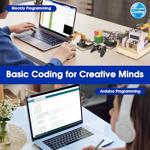 ACEBOTT IoT STEM Kit for Kids, Smart Factory Starter Kit for Arduino ESP32, Educational Science Kits Compatible with Arduino Scratch, STEM Toys for Kids Teens Adults 10+