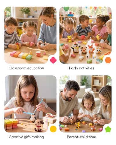 JUPITEARTH Air Dry Clay for Kids, 72 Colors Modeling Clay Kit - color: 72 Colors