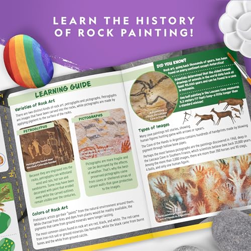 National Geographic Rock Painting Arts and Crafts Activity Kit for Kids - style: Animal Fun