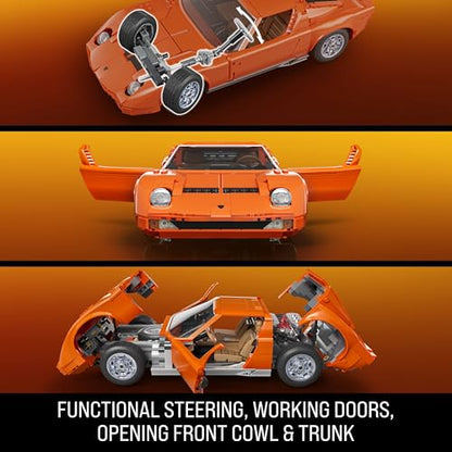 Mattel Brick Shop Hot Wheels Lamborghini Miura P400 SV Building Toy Kit