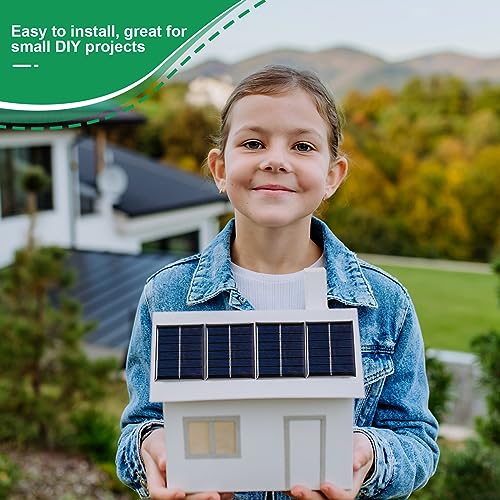 Kanayu 30 Pcs Mini Solar Panels 3V 120MA Small Polycrystalline Solar Cells Bulk DIY System Kits Epoxy Panel Module Photovoltaic Cells Charger 60 x 55 mm for Light Phone Charger Flashlight - size: 60 x 55 mm