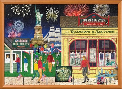 MasterPieces 500 Piece EZ Grip Jigsaw Puzzle for Adults, Family, Or Youth - Lady Liberty - 19.25"x26.75" - style: Lady Liberty